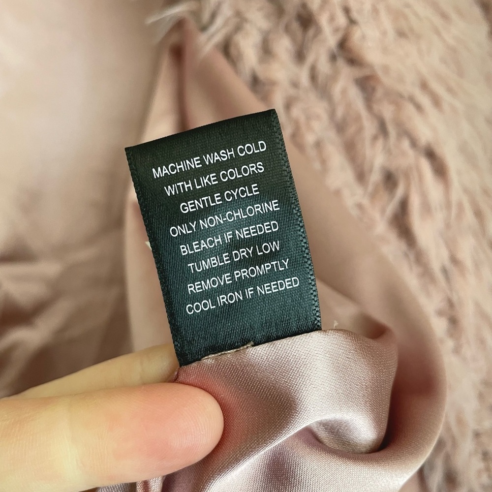 Torrid Sherpa Drape Front Jacket Mauve Pink 1X 14-16 Fluffy Cozy Neutral Rave - Picture 11 of 13